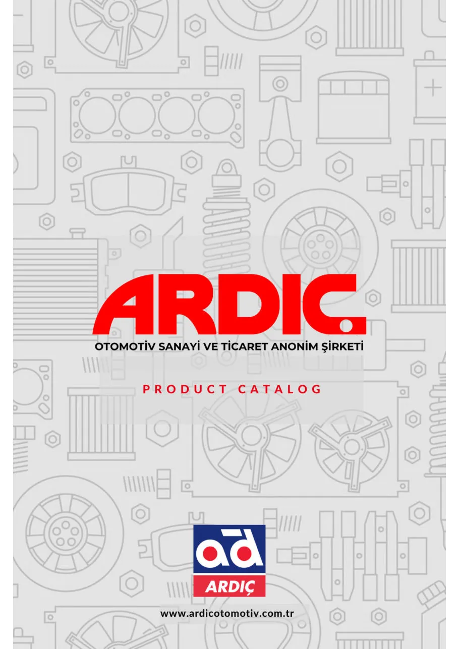 İngilizce katalog kapağı